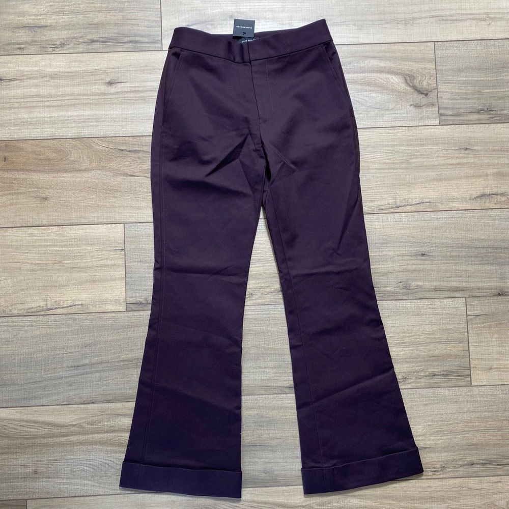 Club Monaco Women Cropped‎ Kick Flare Size 0 Plum